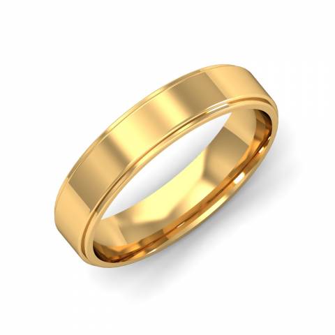 Amazon.com: High Polish 14k Yellow Gold Comfort-Fit Band 4mm Plain Wedding  Ring for Women, Size 4 : Clothing, Shoes & Jewelry