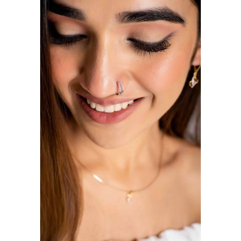 Buy Kuberbox Alizeh Nose Ring 18K White Gold Certified Diamonds anushka  Sharma's ADHM Look Bollywood Online in India - Etsy