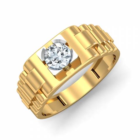 Mens Diamond Ring, Mens Pinky Ring, Man Diamond Ring, Men Statement Ring  18K White Gold Unisex Ring - Etsy