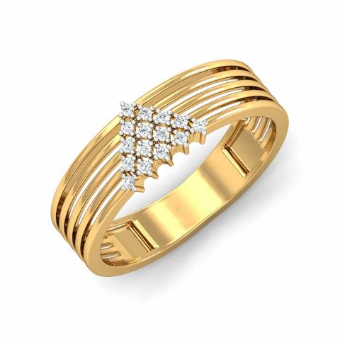 Manvi Diamond Ring | Buy Diamond Ring Online - Dishis Jewels