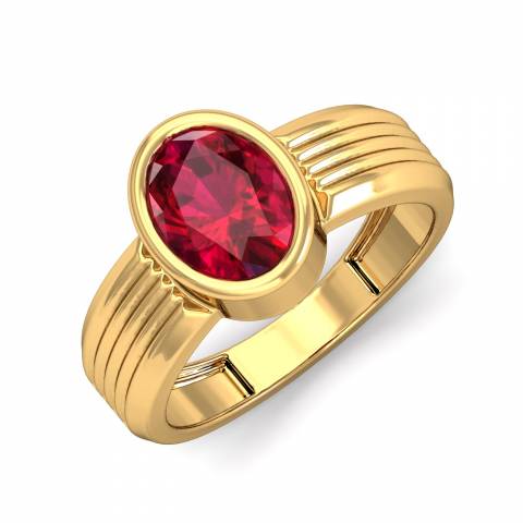Maanik Men'S Ring - Buy Certified Gold & Diamond Rings Online |  Kuberbox.Com - Kuberbox.Com