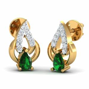 First Affection Emerald Stud Earrings