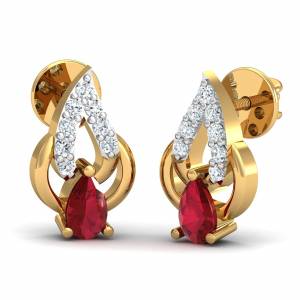 First Affection Ruby Stud Earrings