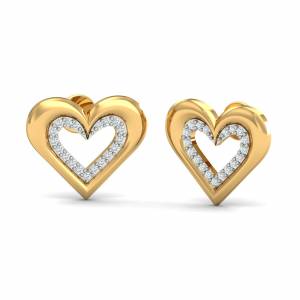 Stylish Heart Stud Earrings