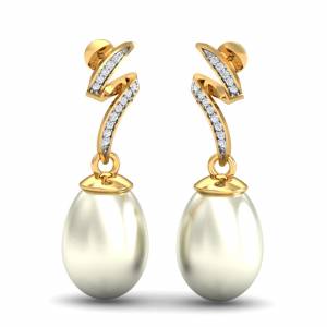 Bruit Pearl Dangle Earrings