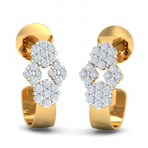 Honey-comb Hoop Earrings