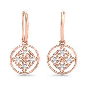 Samara Rose-Gold Hooped Earrings