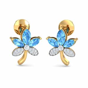Isabella Blue Topaz Stud Earrings