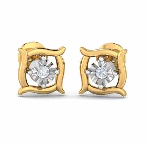 Solitaire Illusion Earrings