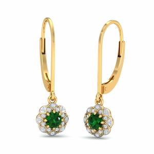 Emerald Drop Sarah Earrings