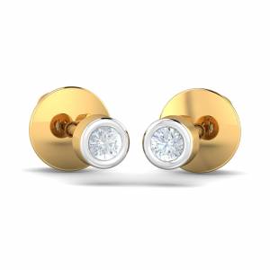 Gozde Tiny Solitaire Earrings