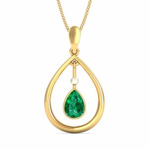 Pendulum Emerald Pendant