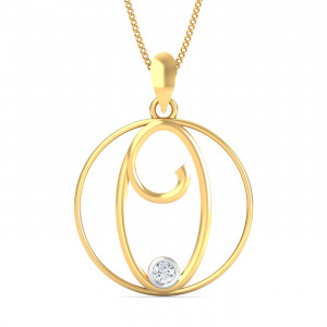 Artistic O Initials Pendant