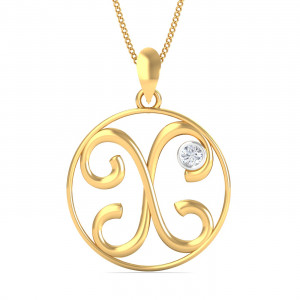Artistic X Initials Pendant