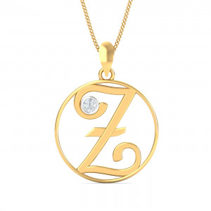 Artistic Z Initials Pendant