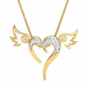 Flying Angel Heart Pendant