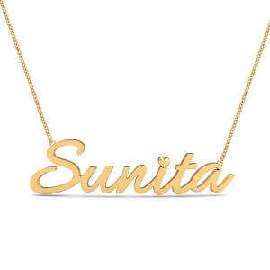 Sunita Gold Name Pendant