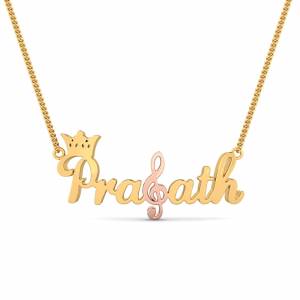 PraSath Crown Name Pendant