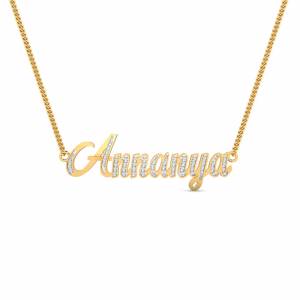 Annanya Diamond Name Pendant