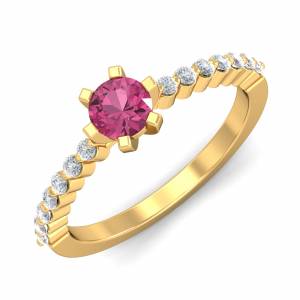 Entangled Pink Sapphire Ring