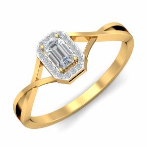 Cuadro White Sapphire Ring