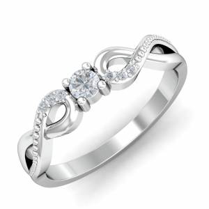 Enchanting Infinity Solitaire Ring