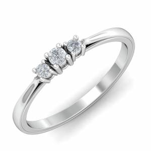 Shiny Trio Diamond Ring