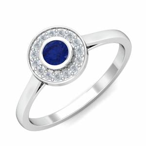 Chic Blue Sapphire Ring