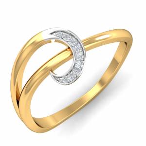 Shiny Studded Arc Ring
