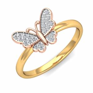Rose Butterfly Ring