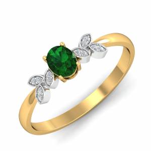 Allie Artistic Emerald Ring