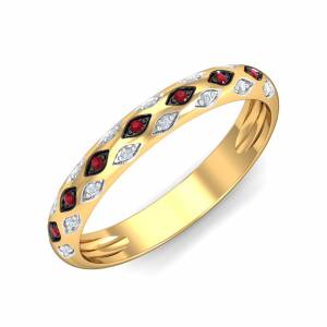 Domed Ruby Band