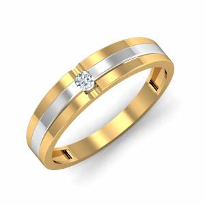 Fancy Traditional Gold and Diamond Finger Ring for Men-vachngandaiphat.com.vn