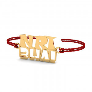 NRI Bhai Gold Rakhi