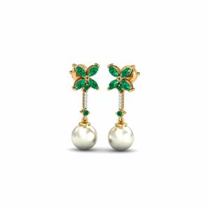 Ramito Emerald Pearl Earrings