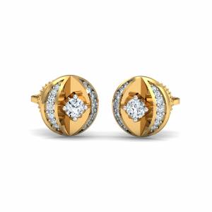 Pizy Round Stud Earrings
