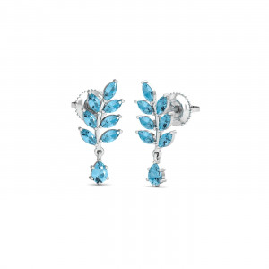 Blue Breeze Stud Earrings