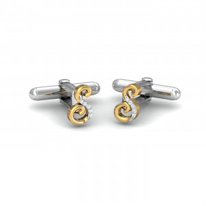 S Initial Cufflinks