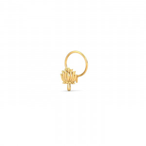 Lotus Gold Nose Wire