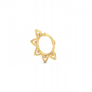 Leafy Gold Nose Ring