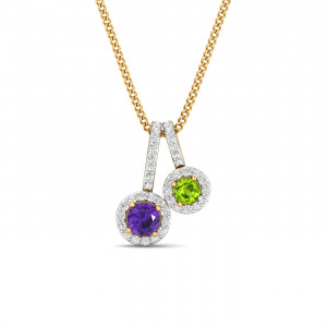 Amethyst & Peridot Pendant