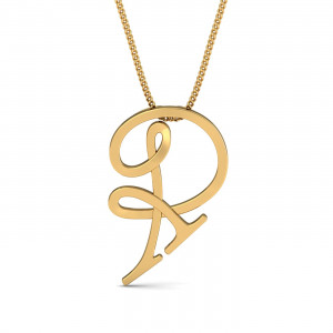 R Initials Pendant