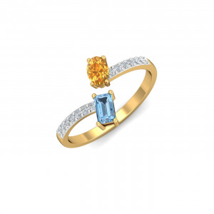 Aqua Sun Open Ring
