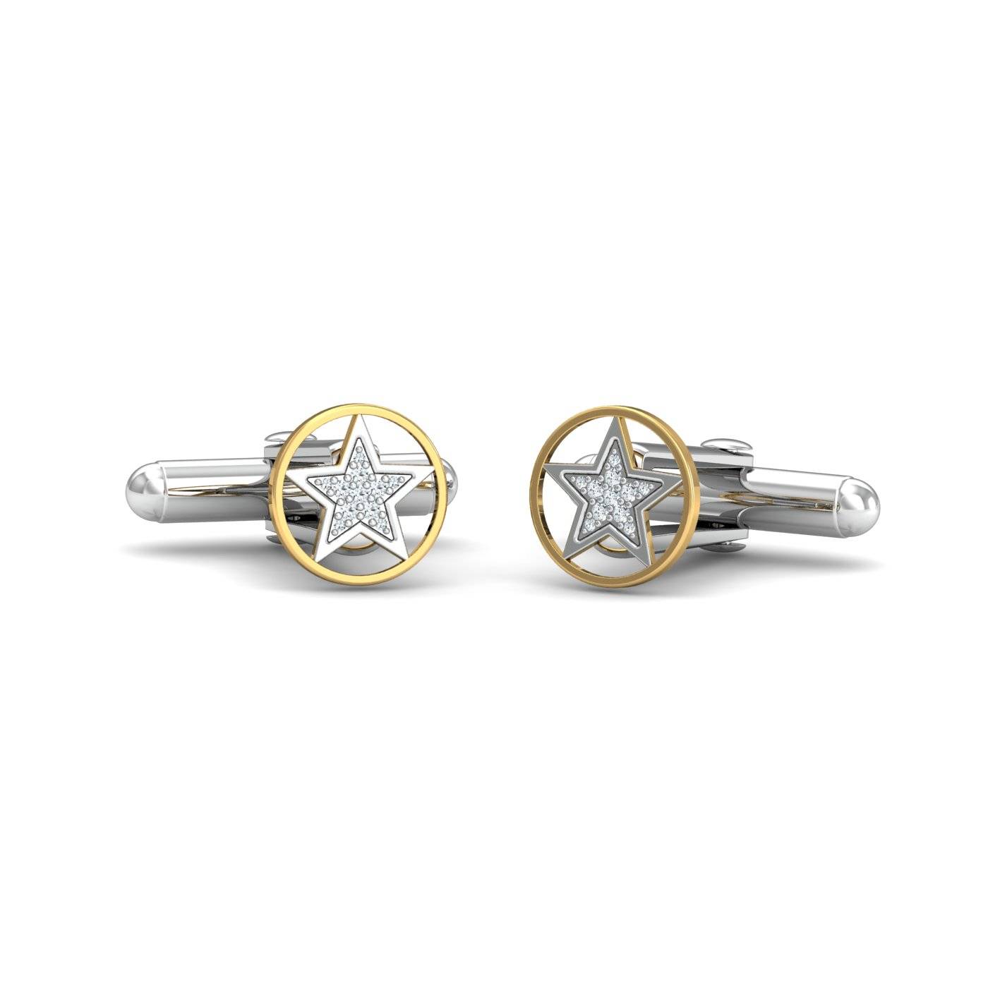 Starlet Gold & Diamond Cufflinks