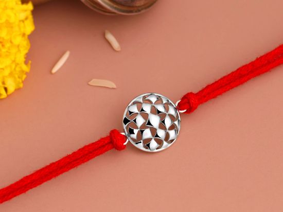 Sayukta Silver Rakhi