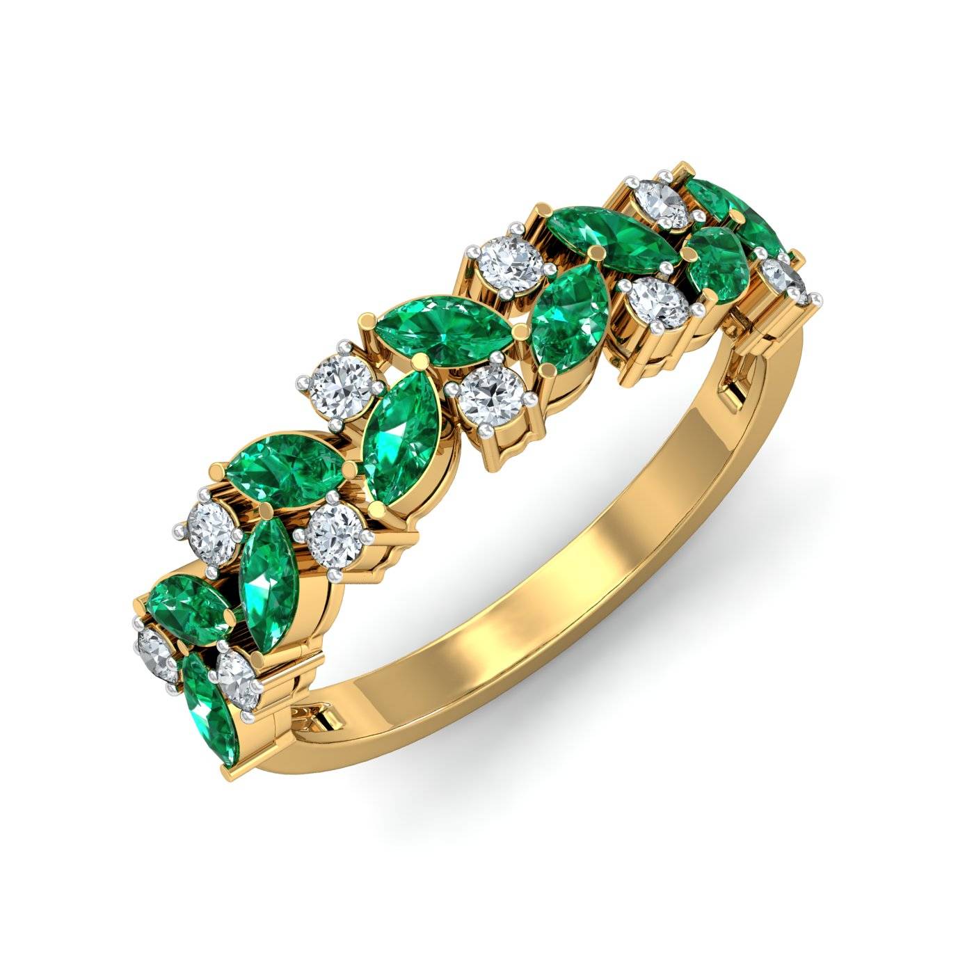 Vira Emerald Ring
