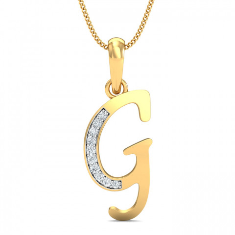 Alphabet G Gold Pendant Kuberbox Com Alphabet G Gold Pendant Kuberbox Com