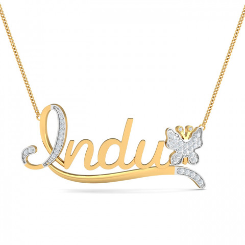 Lovely Indu Name Pendant Kuberbox Com
