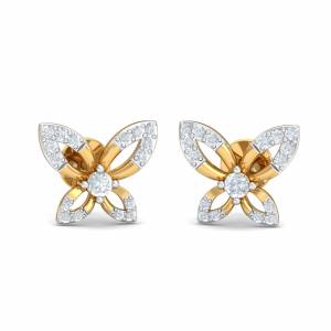 Girly Butterfly Stud Earrings