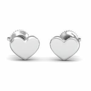 Basic Heart Stud Earrings